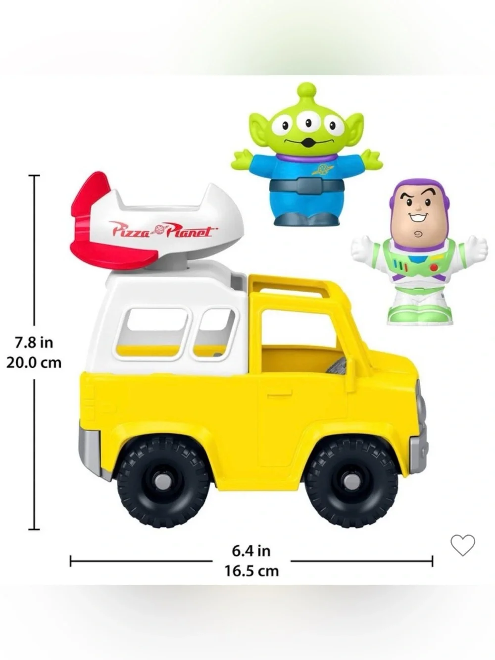 Fisher Price little people Toy Story pizza planet truck buzz and alien NWT
